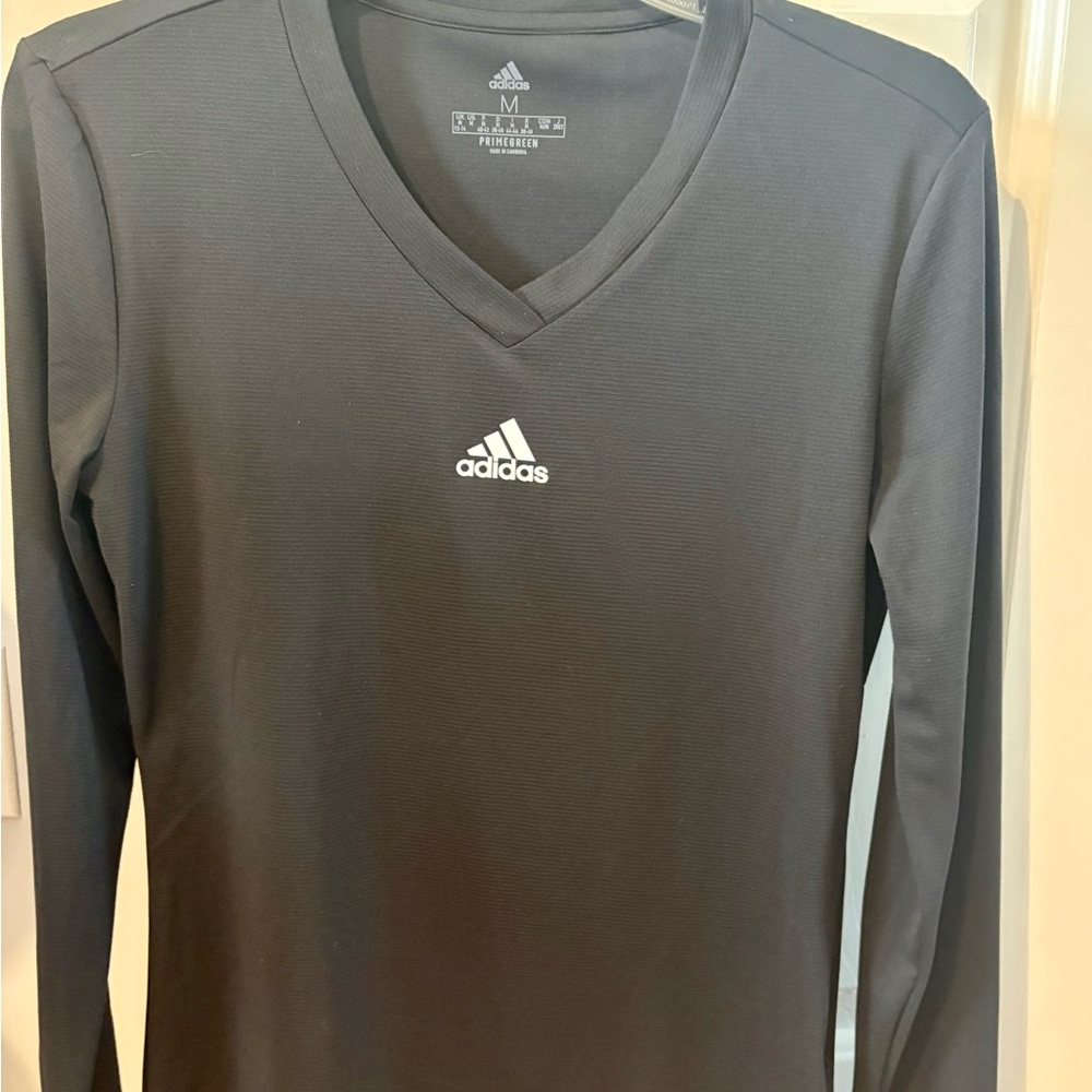 Adidas Primegreen V-Neck Shirt in Black